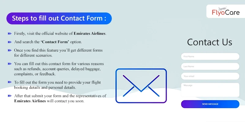 Emirates Contact Us form