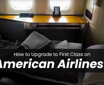 American Airlines first class upgrade