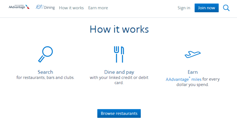 Earn Dining Rewards by Ordering Meals from American Airlines Partner Restaurants