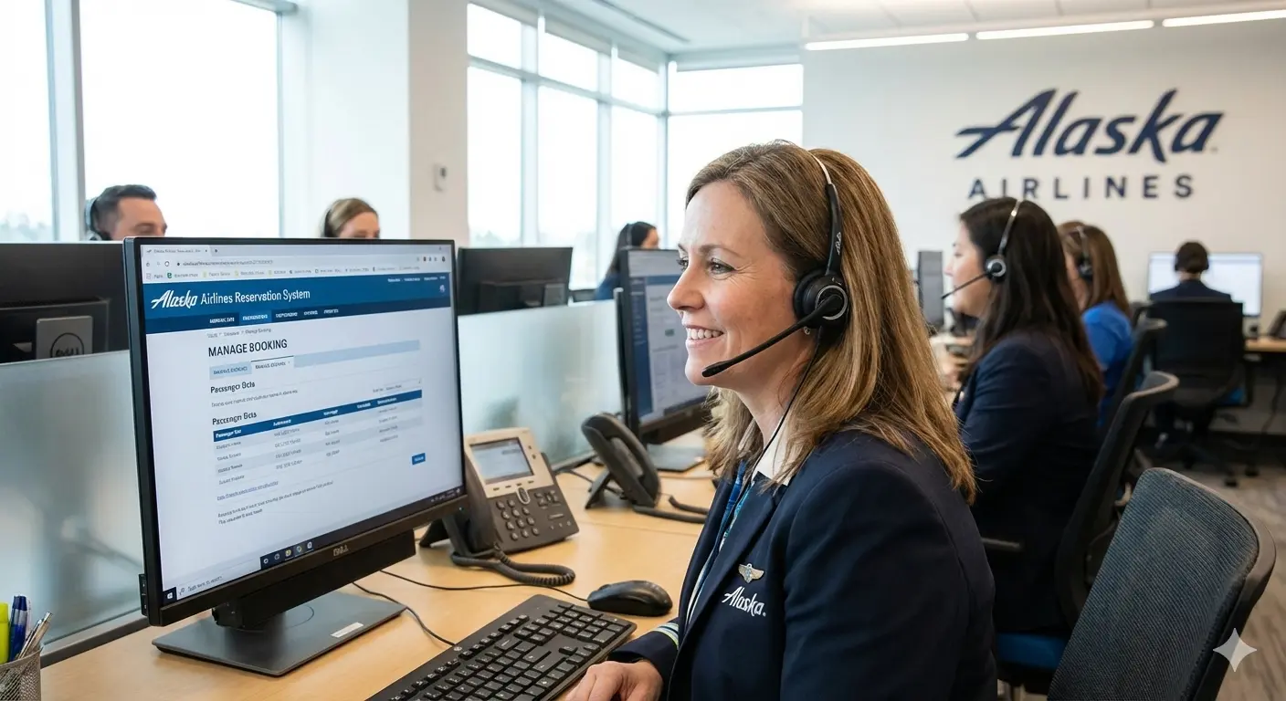 alaska airlines manage booking