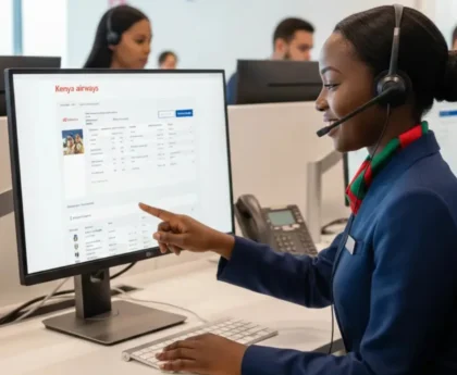 kenya airways manage booking