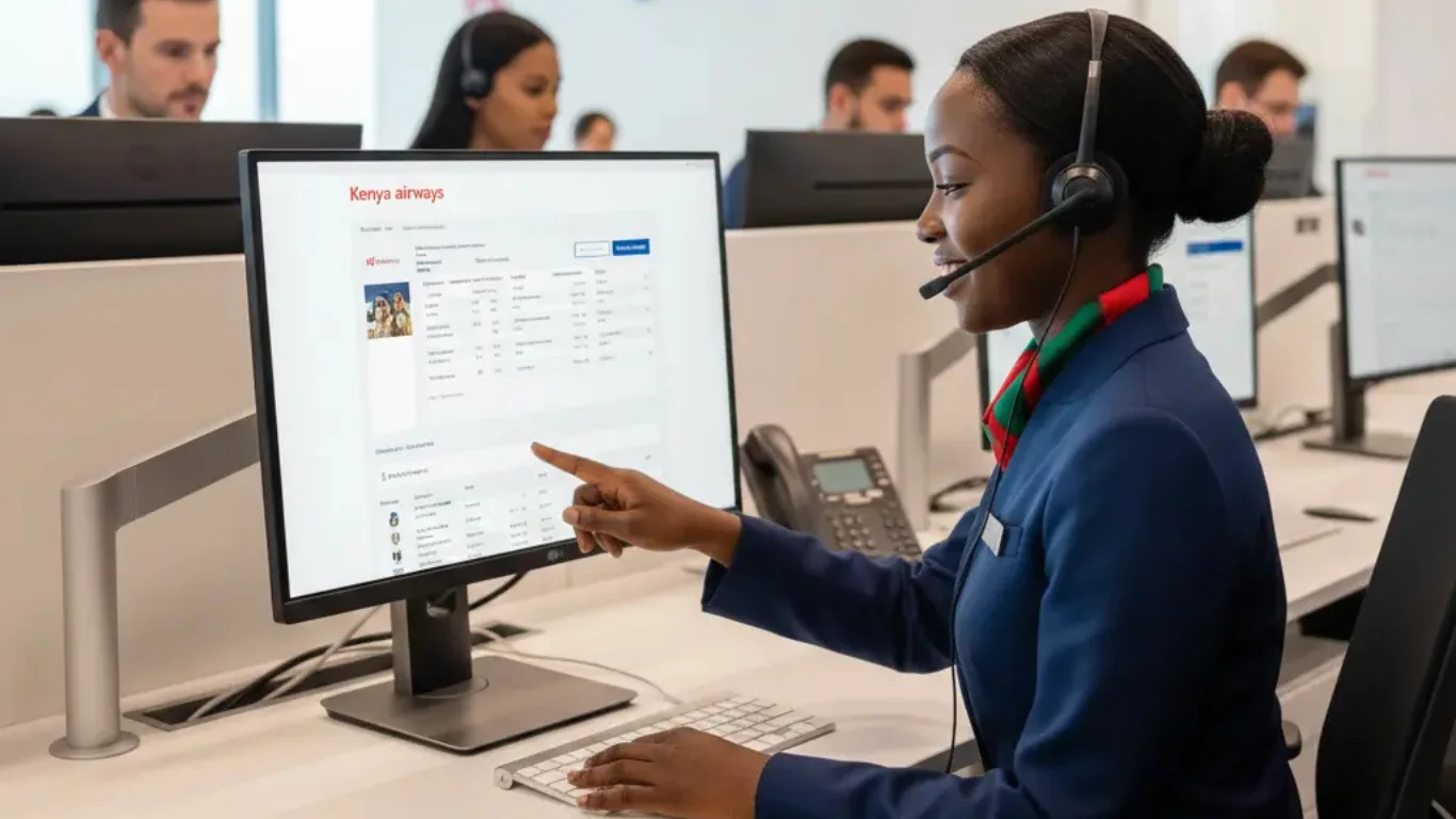 kenya airways manage booking