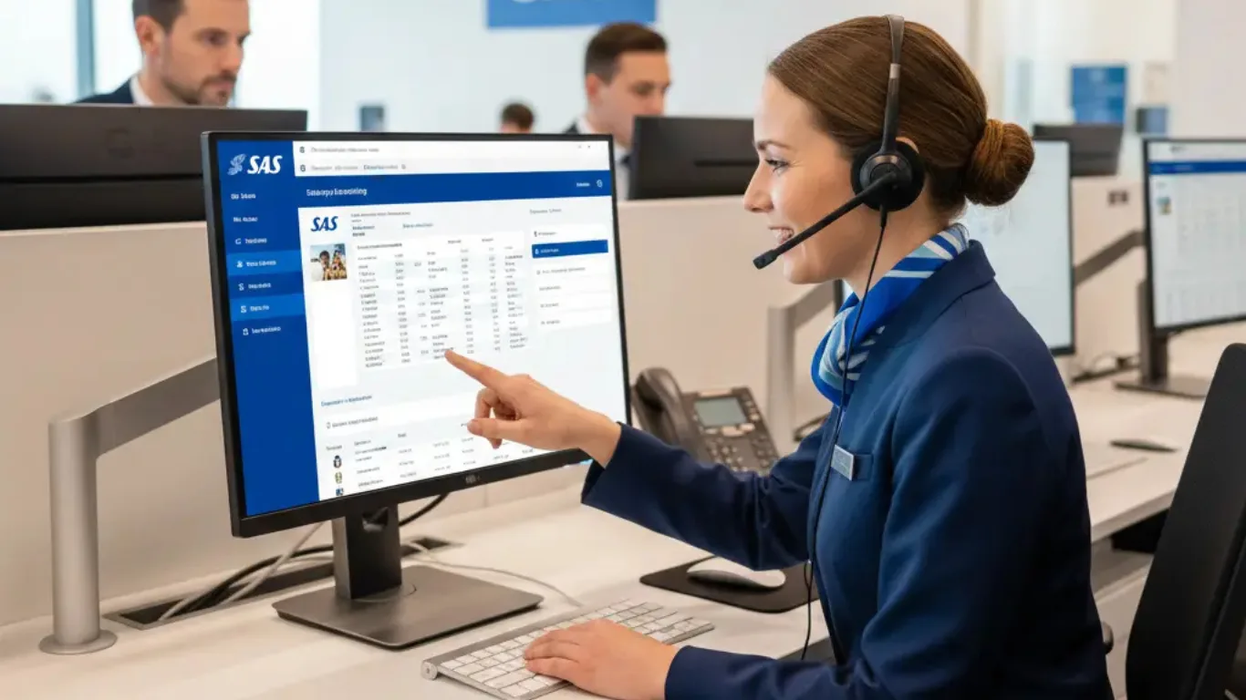 sas airlines manage booking